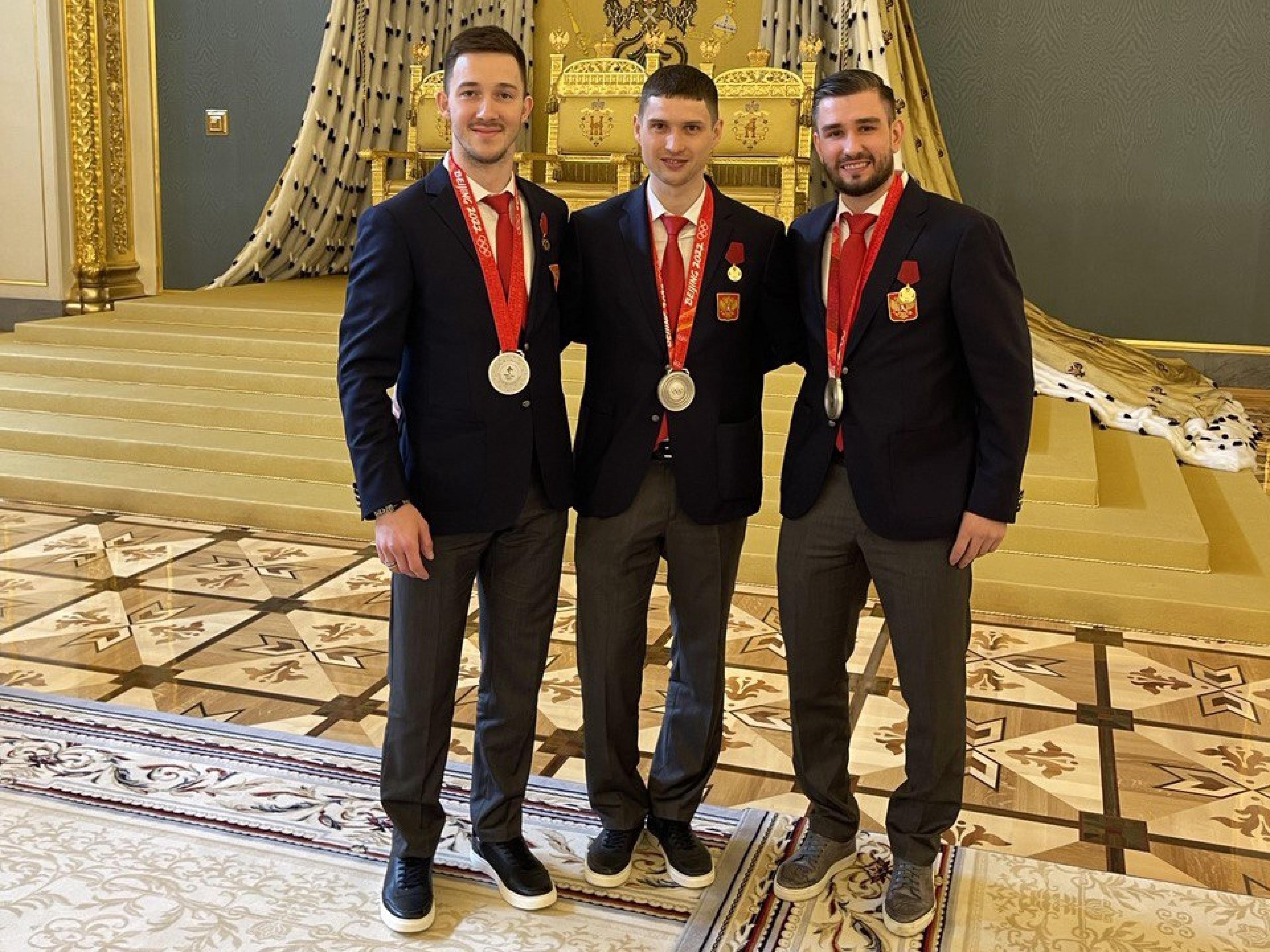 Трех хоккеистов «Динамо» наградили в Кремле