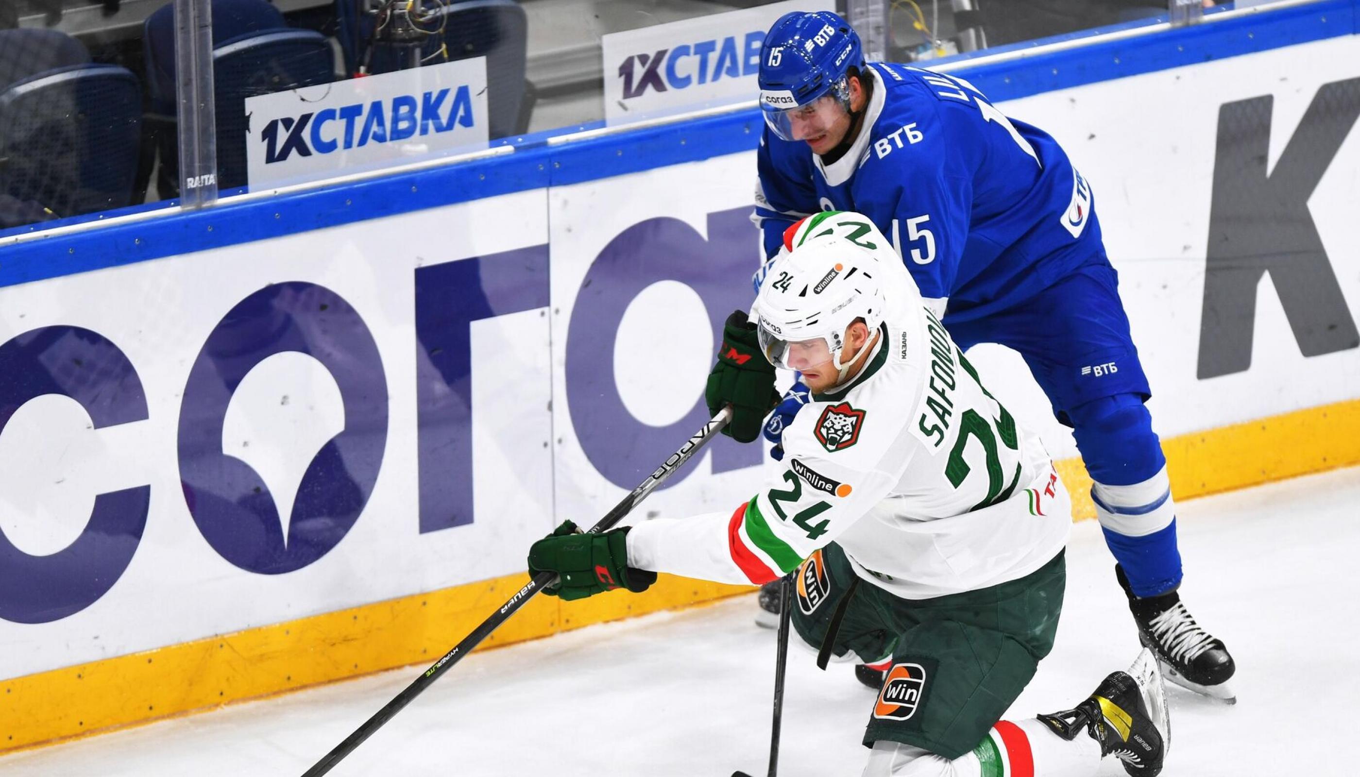 Голы Игумнова и Муранова принесли «Динамо» победу над «Ак Барсом»