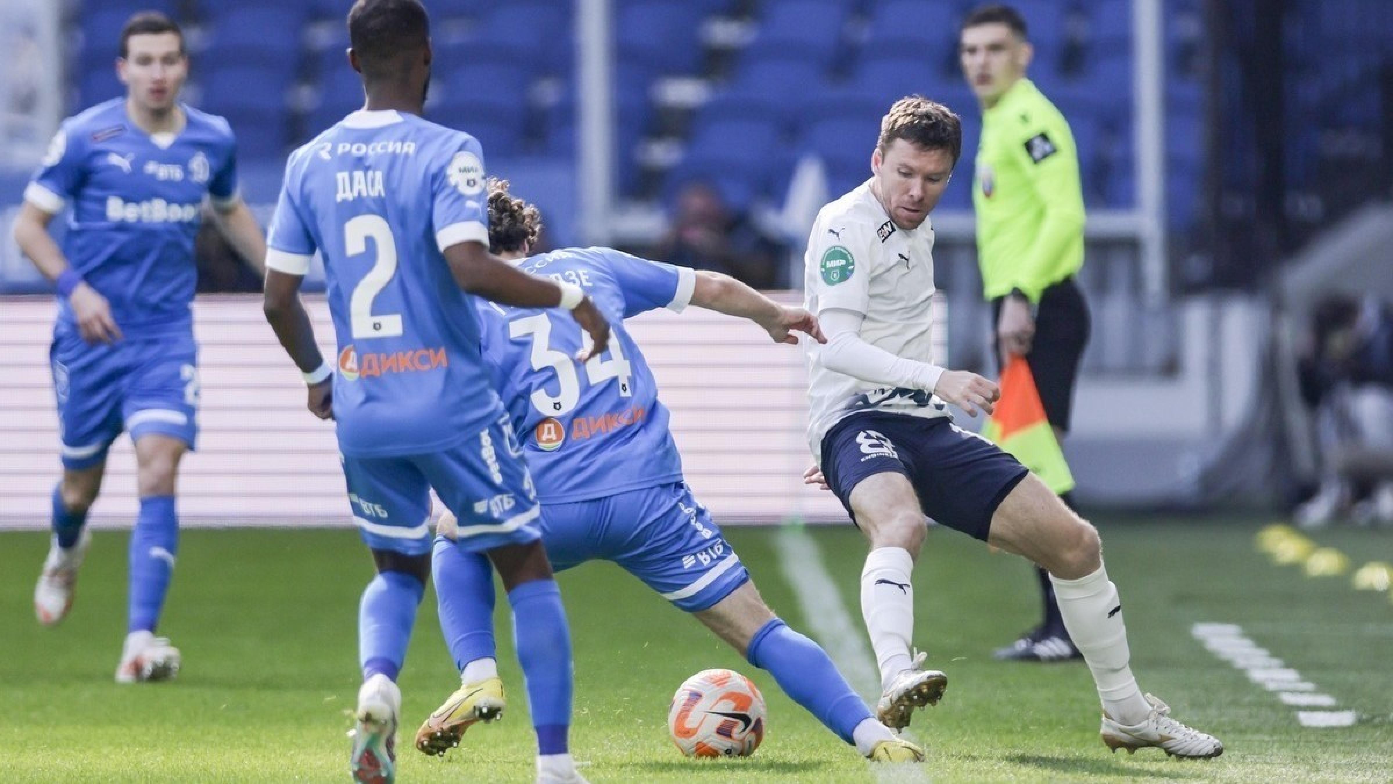 Удаление у соперника не помогло «Динамо» в игре с «Сочи»