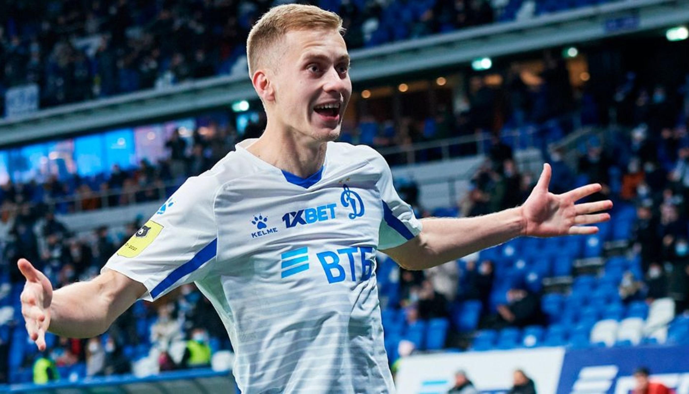 Лучшим голом месяца в «Динамо» признан мяч Фомина