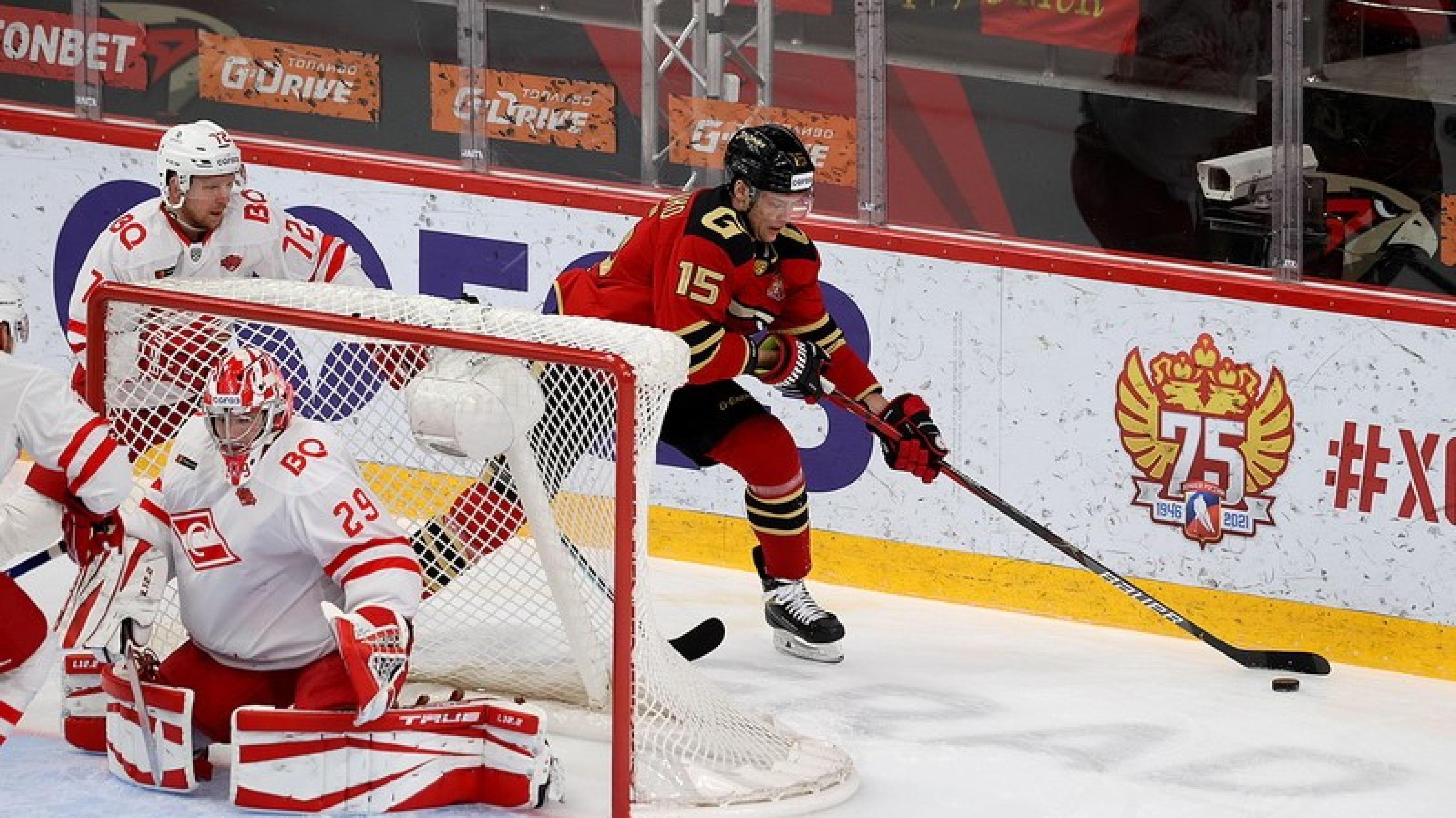 В товарищеском матче «Авангард» уступил «Спартаку»