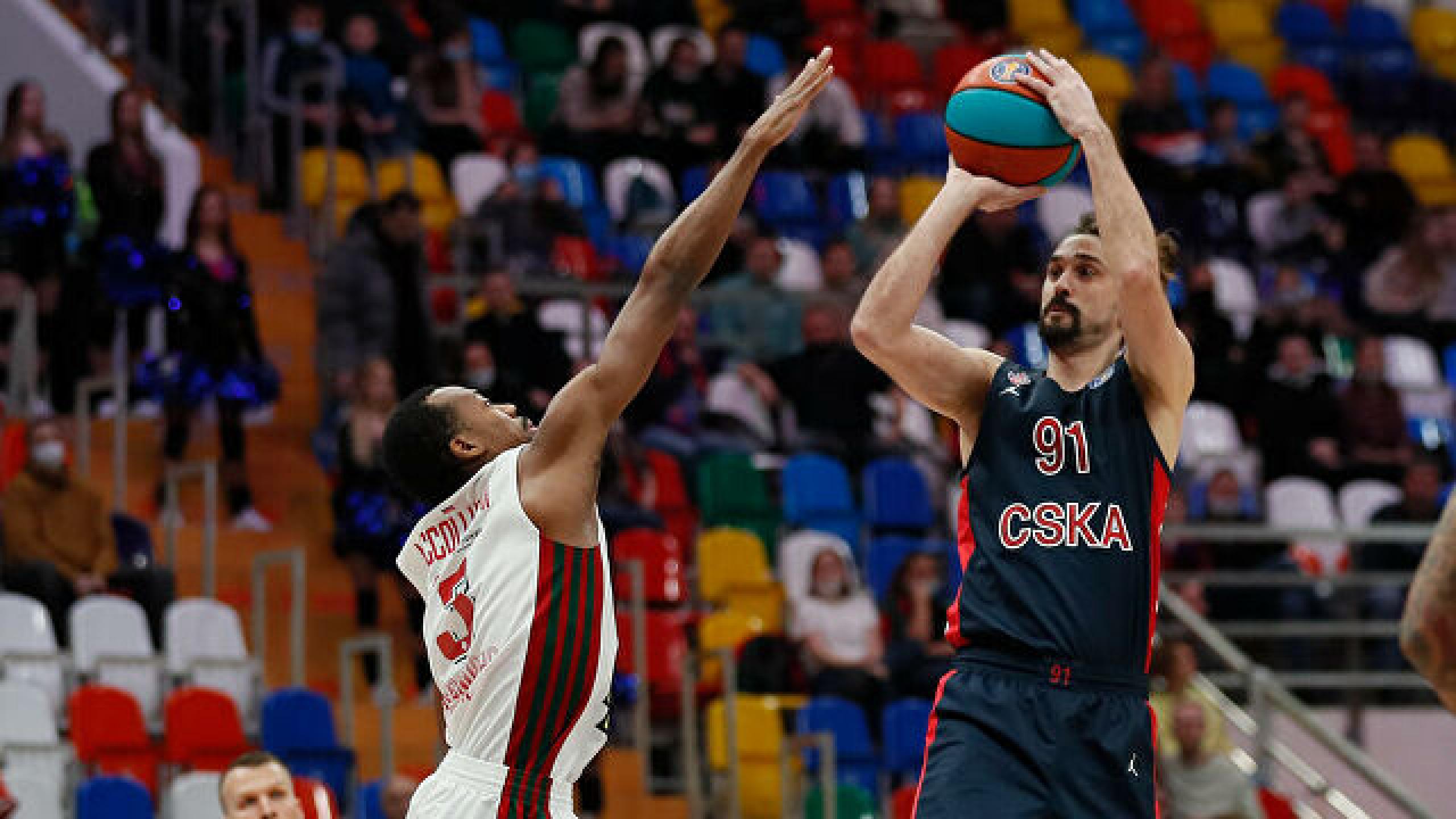 Разгромом гостей завершилась игра между БК ЦСКА и «Локомотивом-Кубанью»